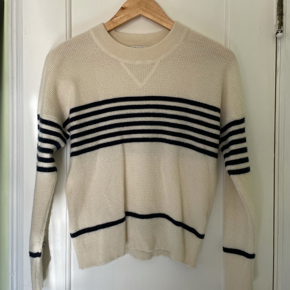Madewell striped cashmere sweater